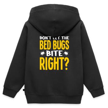 Insectes - Sweat Premium à capuche zippé enfant bio - noir - Dos - AI Model Kid Male (0cm)