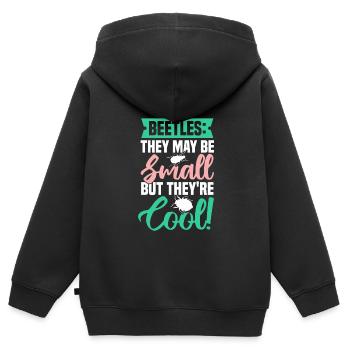 Insekten - Kinder Premium Organic Zip Hoodie - Schwarz - Hinten - AI Model Kid Male (0cm)