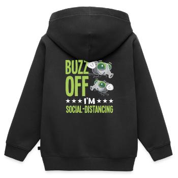 Insekten - Kinder Premium Organic Zip Hoodie - Schwarz - Hinten - AI Model Kid Male (0cm)