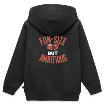 Insectes - Sweat Premium à capuche zippé enfant bio - noir - Dos - AI Model Kid Male (0cm)