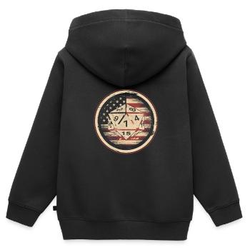 Rollenspiel - Kinder Premium Organic Zip Hoodie - Schwarz - Hinten - AI Model Kid Male (0cm)