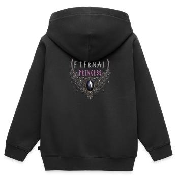 Goth Emo - Kids Premium Organic Zip-up Hoodie - black - Back - AI Model Kid Male (0cm)