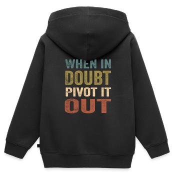 Daten Analytiker Datenschutz Beauftragter - Kinder Premium Organic Zip Hoodie - Schwarz - Hinten - AI Model Kid Male (0cm)