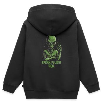 Daten Analytiker Datenschutz Beauftragter - Kinder Premium Organic Zip Hoodie - Schwarz - Hinten - AI Model Kid Male (0cm)