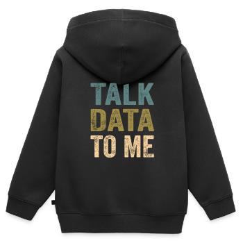 Daten Analytiker Datenschutz Beauftragter - Kinder Premium Organic Zip Hoodie - Schwarz - Hinten - AI Model Kid Male (0cm)