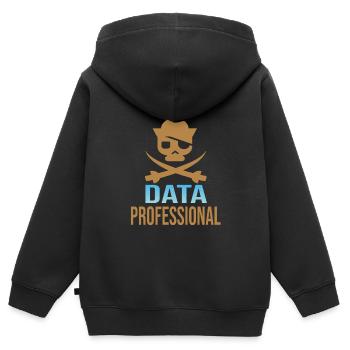 Daten Analytiker Datenschutz Beauftragter - Kinder Premium Organic Zip Hoodie - Schwarz - Hinten - AI Model Kid Male (0cm)