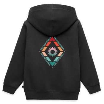 Daten Analytiker Datenschutz Beauftragter - Kinder Premium Organic Zip Hoodie - Schwarz - Hinten - AI Model Kid Male (0cm)
