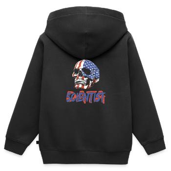 Daten Analytiker Datenschutz Beauftragter - Kinder Premium Organic Zip Hoodie - Schwarz - Hinten - AI Model Kid Male (0cm)