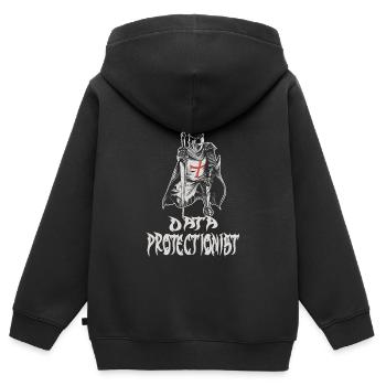Daten Analytiker Datenschutz Beauftragter - Kinder Premium Organic Zip Hoodie - Schwarz - Hinten - AI Model Kid Male (0cm)