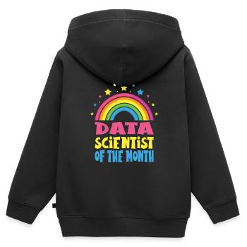 Daten Analytiker Datenschutz Beauftragter - Kinder Premium Organic Zip Hoodie - Schwarz - Hinten - AI Model Kid Male (0cm)