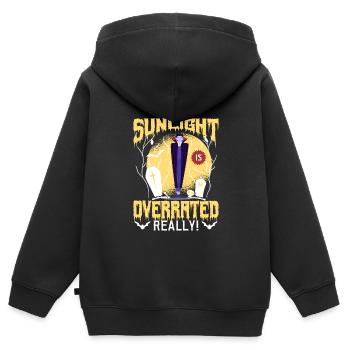 Goth Emo - Kids Premium Organic Zip-up Hoodie - black - Back - AI Model Kid Male (0cm)