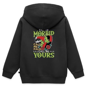 Goth Emo - Kids Premium Organic Zip-up Hoodie - black - Back - AI Model Kid Male (0cm)
