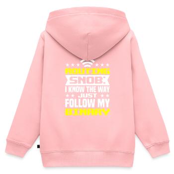 Network Engineer - Kids Premium Organic Zip-up Hoodie - rose - Back - AI Model Kid Female (0cm)