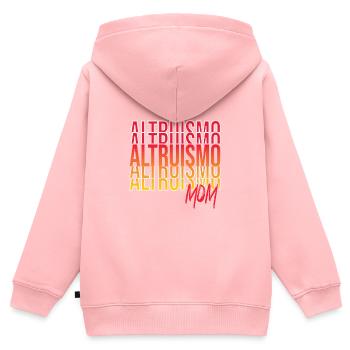 Psychologe - Kinder Premium Organic Zip Hoodie - Rosa - Hinten - AI Model Kid Female (0cm)