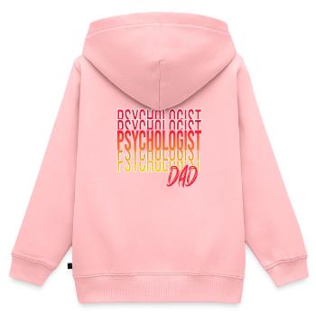 Psychologe - Kinder Premium Organic Zip Hoodie - Rosa - Hinten - AI Model Kid Female (0cm)