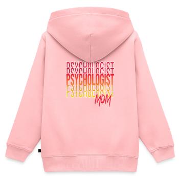Psychologe - Kinder Premium Organic Zip Hoodie - Rosa - Hinten - AI Model Kid Female (0cm)
