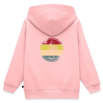 Medieval Market - Kids Premium Organic Zip-up Hoodie - rose - Back - AI Model Kid Female (0cm)