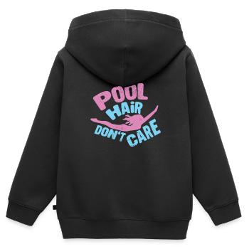 Schwimmer Schwimmen 50 Meter Bahn Brustschwimmen - Kinder Premium Organic Zip Hoodie - Schwarz - Hinten - AI Model Kid Male (0cm)