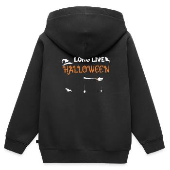 Long Live Halloween - Halloween - Kids Premium Organic Zip-up Hoodie - black - Back - AI Model Kid Male (0cm)