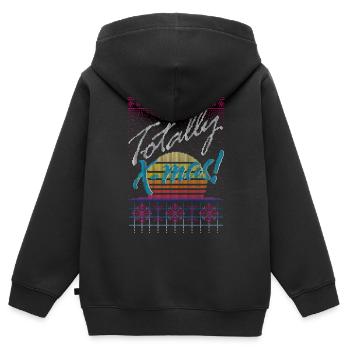 Ugly Christmas Sweater (Totally X-mas) - Kinder Premium Organic Zip Hoodie - Schwarz - Hinten - AI Model Kid Male (0cm)