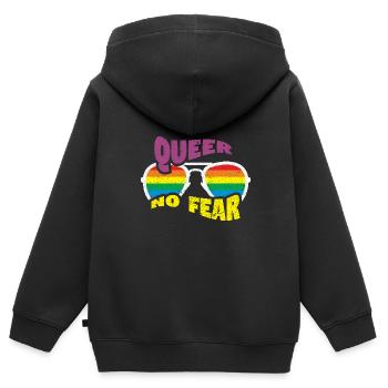 Gay Homosexuell Schwul Lespisch LGBT - Kinder Premium Organic Zip Hoodie - Schwarz - Hinten - AI Model Kid Male (0cm)