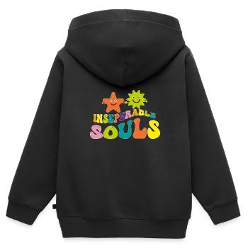 Best Friends Best Buds Best Friend - Kids Premium Organic Zip-up Hoodie - black - Back - AI Model Kid Male (0cm)