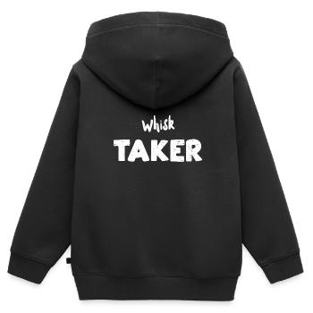 Whisk Taker - Baking - Kids Premium Organic Zip-up Hoodie - black - Back - AI Model Kid Male (0cm)