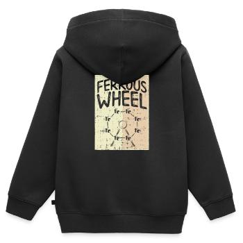 La grande roue de la chimie ! - Cadeau - Sweat Premium à capuche zippé enfant bio - noir - Dos - AI Model Kid Male (0cm)