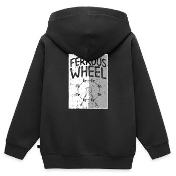 La grande roue de la chimie ! - Cadeau - Sweat Premium à capuche zippé enfant bio - noir - Dos - AI Model Kid Male (0cm)