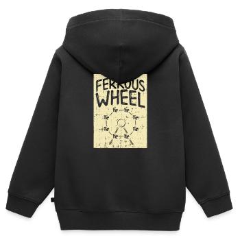 La grande roue de la chimie ! - Cadeau - Sweat Premium à capuche zippé enfant bio - noir - Dos - AI Model Kid Male (0cm)