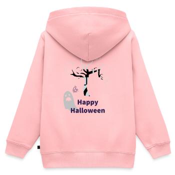 Halloween 1 - Kids Premium Organic Zip-up Hoodie - rose - Back - AI Model Kid Female (0cm)