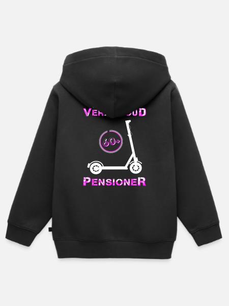 Pensioner Pensioner - Kids Premium Organic Zip-up Hoodie - black