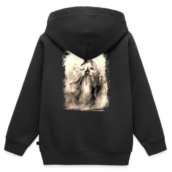 Heilige Maria Maria Madonna Mariana Jungfrau Maria Heilig - Kinder Premium Organic Zip Hoodie - Schwarz - Hinten - AI Model Kid Male (0cm)