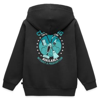 Nettoyage du meilleur nettoyant pour médicaments Entretien ménager - Sweat Premium à capuche zippé enfant bio - noir - Dos - AI Model Kid Male (0cm)