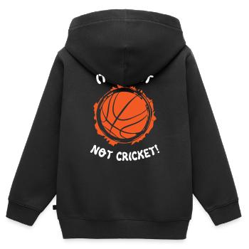 Ce n’est tout simplement pas du basket-ball de cricket - Sweat Premium à capuche zippé enfant bio - noir - Dos - AI Model Kid Male (0cm)