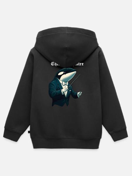 Dirigent - Kinder Premium Organic Zip Hoodie - Schwarz
