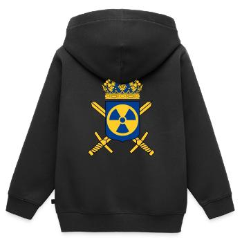Le programme suédois d’armement nucléaire - Sweat Premium à capuche zippé enfant bio - noir - Dos - AI Model Kid Male (0cm)