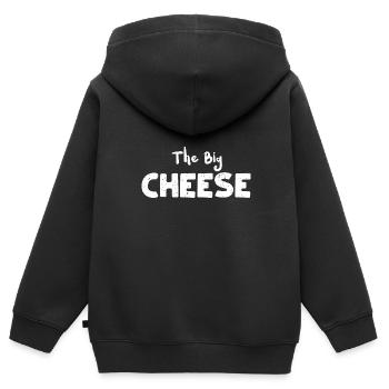 Le Grand Fromage - Fromage - Sweat Premium à capuche zippé enfant bio - noir - Dos - AI Model Kid Male (0cm)