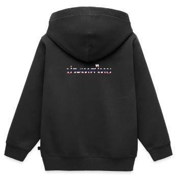 Thailand - in Thai und Landesfarben - Kinder Premium Organic Zip Hoodie - Schwarz - Hinten - AI Model Kid Male (0cm)
