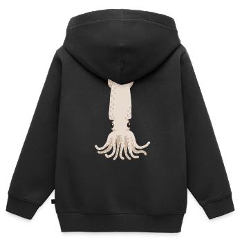 Kalmar - Kids Premium Organic Zip-up Hoodie - black - Back - AI Model Kid Male (0cm)