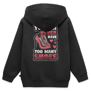 Shoes Women Shoe Tick - Kids Premium Organic Zip-up Hoodie - black - Back - AI Model Kid Male (0cm)