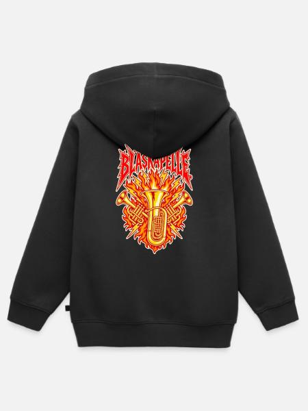 Laut Lauter Blaskapelle - Kinder Premium Organic Zip Hoodie - Schwarz