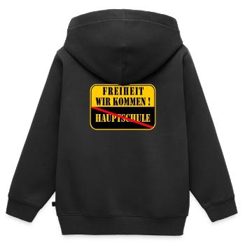 Grundschule Abschluss Grundschüler Geschenk - Kinder Premium Organic Zip Hoodie - Schwarz - Hinten - AI Model Kid Male (0cm)