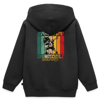 Grundschule Abschluss Grundschüler Abgänger Junge - Kinder Premium Organic Zip Hoodie - Schwarz - Hinten - AI Model Kid Male (0cm)