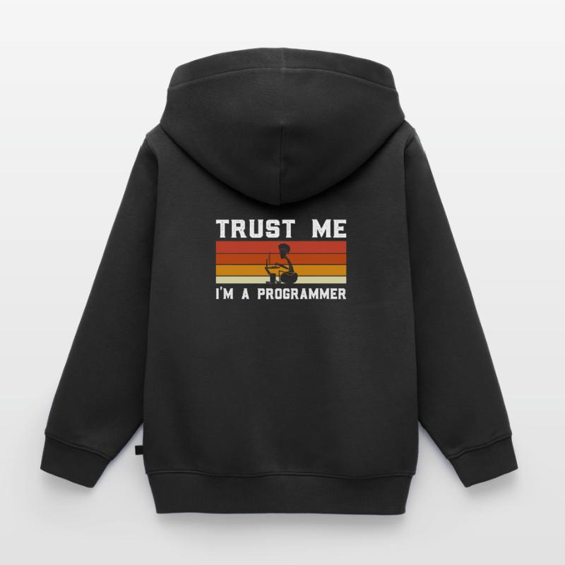 Debugging Programmer Computer Science Computer Nerd Kids Premium Organic Zip-up Hoodie