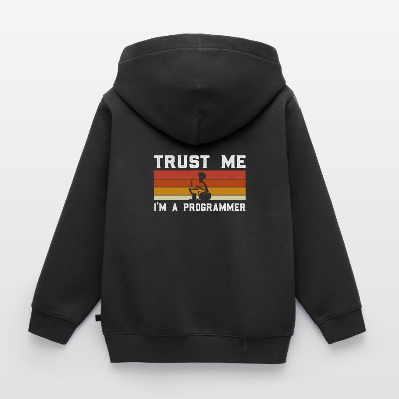 Debugging Programmer Computer Science Computer Nerd Kids Premium Organic Zip-up Hoodie