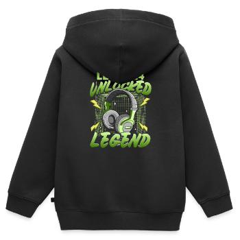 14. Geburtstag Gamer 14 Jahre - Kinder Premium Organic Zip Hoodie - Schwarz - Hinten - AI Model Kid Male (0cm)