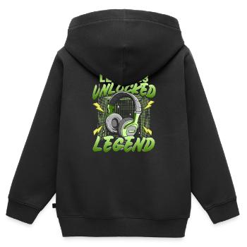 13. Geburtstag Gamer 13 Jahre - Kinder Premium Organic Zip Hoodie - Schwarz - Hinten - AI Model Kid Male (0cm)
