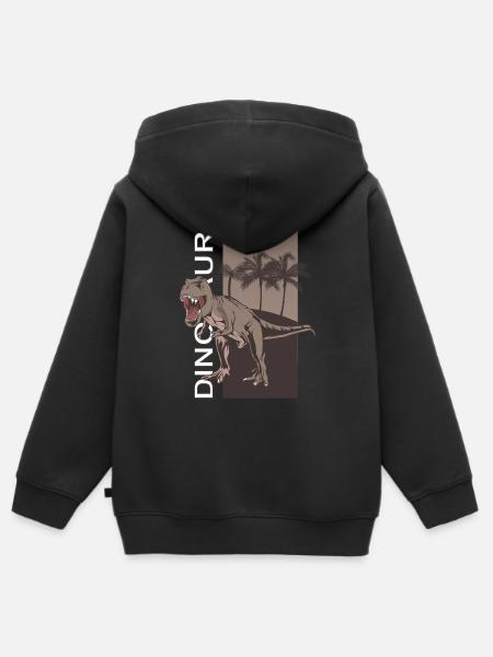 Dino Dinosaurs Dinosaur - Kinder Premium Organic Zip Hoodie - 