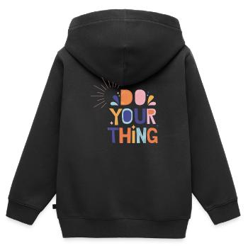 Do Your Thing - Kinder Premium Organic Zip Hoodie - Schwarz - Hinten - AI Model Kid Male (0cm)